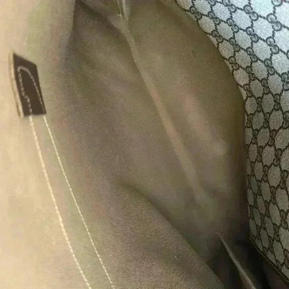 GUCCI Web Sherry Line Shoulder Tote Bag GG PVC, Vintage Authenticated - Picture 16 of 17